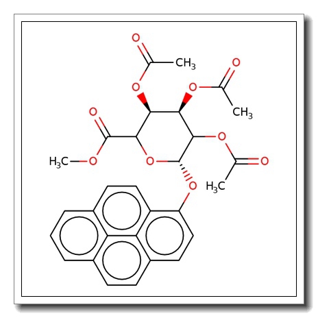 1-Pyrenyl-2,3,4-tri-O-acetyl-b-D-glucuronide methyl ester
