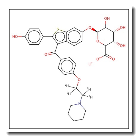 Raloxifene-6-D-glucuronide D4 lithium salt
