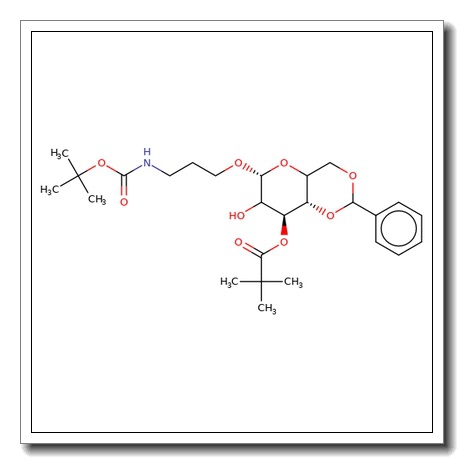 (3-N-Boc-aminopropyl) 4,6-O-benzylidene-3-O-pivaloyl-b-D-galactopyranoside