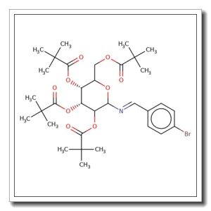 N-(4-Bromobenzyliden)imino-2,3,4,6-tetra-O-pivaloyl-D-glucopyranoside