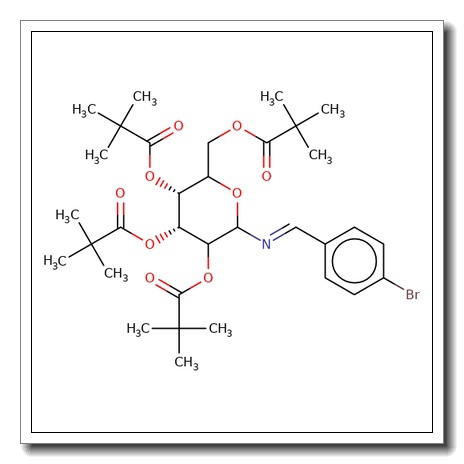 N-(4-Bromobenzyliden)imino-2,3,4,6-tetra-O-pivaloyl-D-glucopyranoside