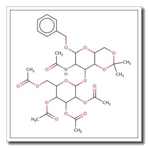 Benzyl 2-acetamido-3-O-(2,3,4,6-tetra-O-acetyl-b-D-galactopyranosyl)-2-deoxy-4,6-O-isopropylidene-D-galactopyranose
