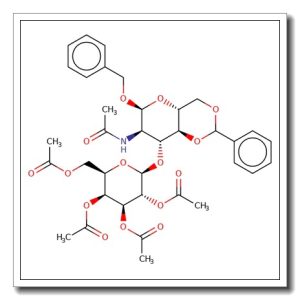 Benzyl 2-acetamido-3-O-(2,3,4,6-tetra-O-acetyl-b-D-galactopyranosyl)-4,6-O-benzylidene-2-deoxy-a-D-glucopyranose