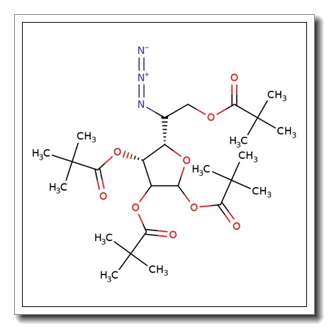 5-Azido-1,2,3,6-tetra-O-pivaloyl-2-deoxy-D-galactofuranoside