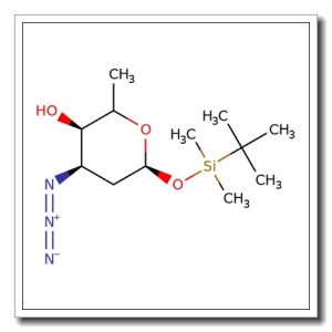 3-Azido-1-O-t-butyldimethylsilyl-2,3,6-trideoxy-b-L-arabino-hexopyranose