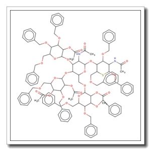 Benzyl 2-acetamido-4-O-[2-acetamido-4-O-(2,4-di-O-acetyl-3,6-di-O-benzyl-b-D-glucopyranosyl)-3,6-di-O-(2-O-acetyl-3,4,6-tri-O-benzyl -a-D-mannopyranosyl)-2-deoxy-b-D-glucopyranosyl]-3,6-di-O-benzyl-2-deoxy-5-thio-b-D-glucopyranoside