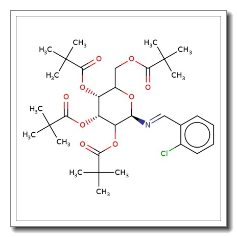 N-(2-Chlorobenzyliden)imino-2,3,4,6-tetra-O-pivaloyl-D-glucopyranoside