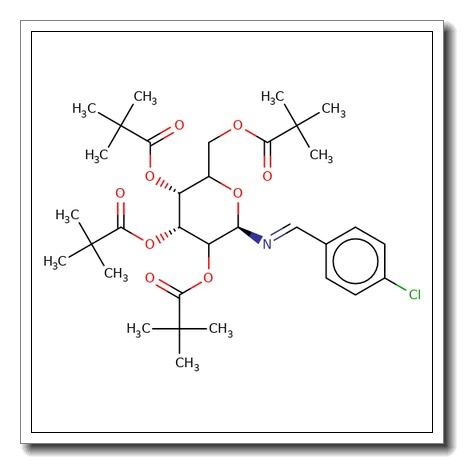 N-(4-Chlorobenzyliden)imino-2,3,4,6-tetra-O-pivaloyl-D-glucopyranoside
