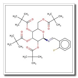 N-(2-Fluorobenzyliden)imino-2,3,4,6-tetra-O-pivaloyl-b-D-glucopyranoside
