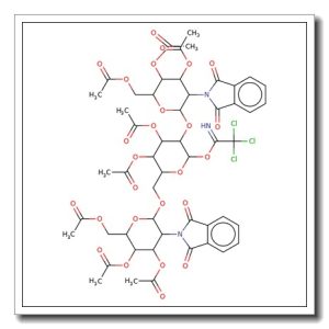3,4-Di-O-acetyl-2,6-di-O-(3,4,6-tri-O-acetyl-2-deoxy-2-phthalimido-b-D-glucopyranosyl)-a-D-mannopyranosyl trichloroacetimidate