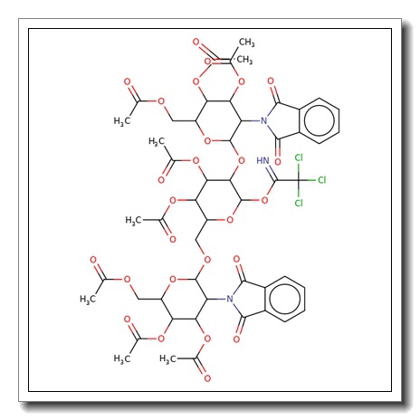 3,4-Di-O-acetyl-2,6-di-O-(3,4,6-tri-O-acetyl-2-deoxy-2-phthalimido-b-D-glucopyranosyl)-a-D-mannopyranosyl trichloroacetimidate