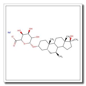 7-b,17-a-Dimethyl-5-b-androstane-3-a,17-b-diol glucuronide