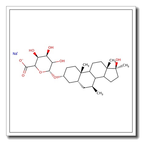 7-b,17-a-Dimethyl-5-b-androstane-3-a,17-b-diol glucuronide
