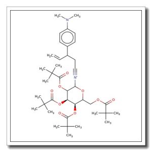 N-[2-(4′-Dimethylaminophenyl)-1-cyano-3-butene]-2,3,4,6-tetra-O-pivaloyl-D-glucopyranoside