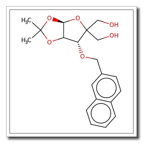 1,2-O-Isopropylidene-4-hydroxymethyl-3-O-(2-methylnaphthyl)-a-D-ribofuranose