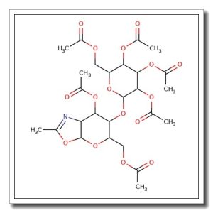2-Methyl-(3,6-di-O-acetyl-4-O-(2,3,4,6-tetra-O-acetyl-β-D-glucopyranosyl)-1,2-dideoxy-α-D-glucopyrano)-[2,1-d]-2-oxazoline